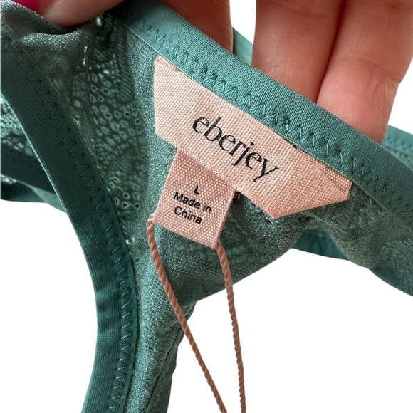 NWT Eberjey Women’s Soft Stretch Thong in Agave in size Large - Picture 4 of 4